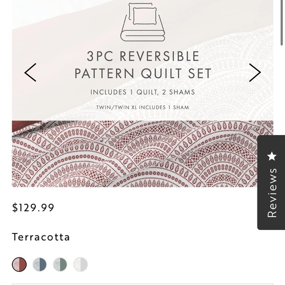 NWT Queen size Quilt Coverlet 3 piece set - Picture 2 of 5